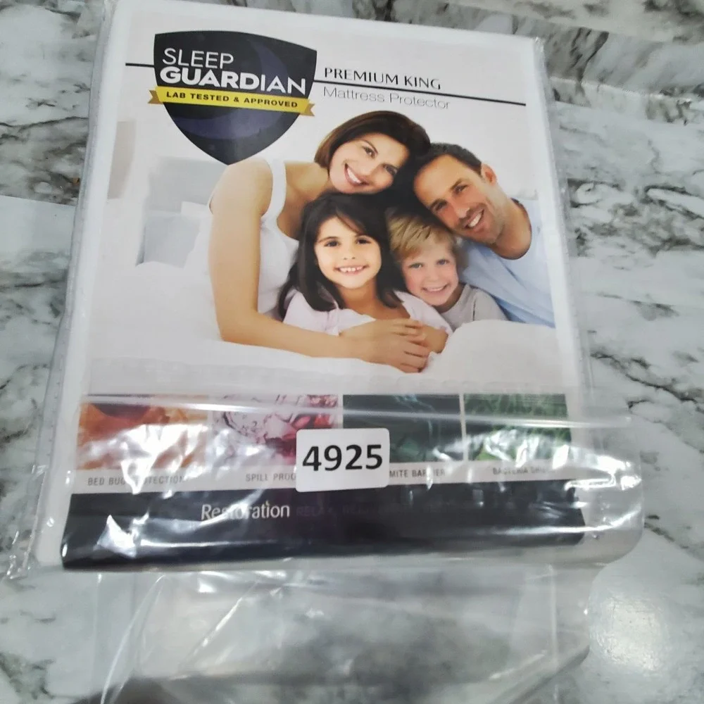 Sleep Guardian‎ Premium King Size White Waterproof Mattress Protector